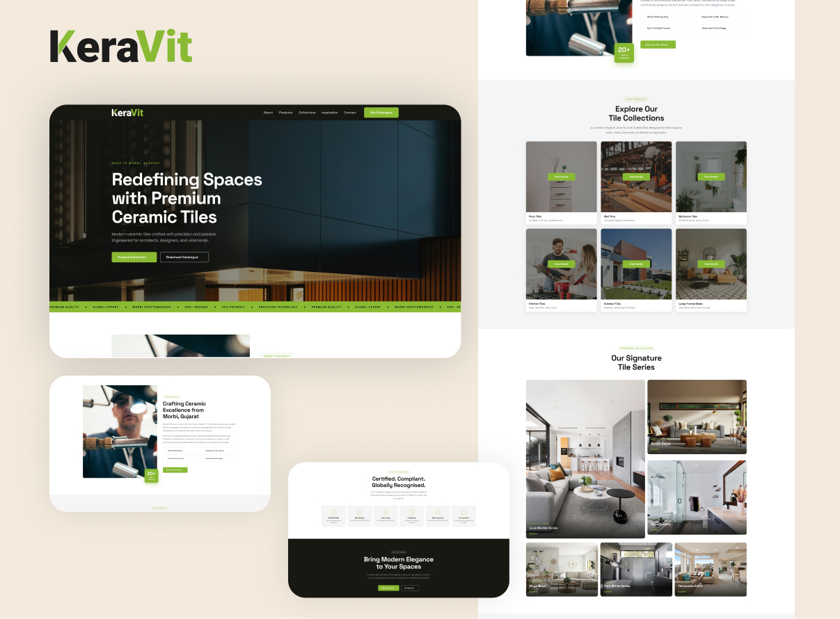 KeraVit website design