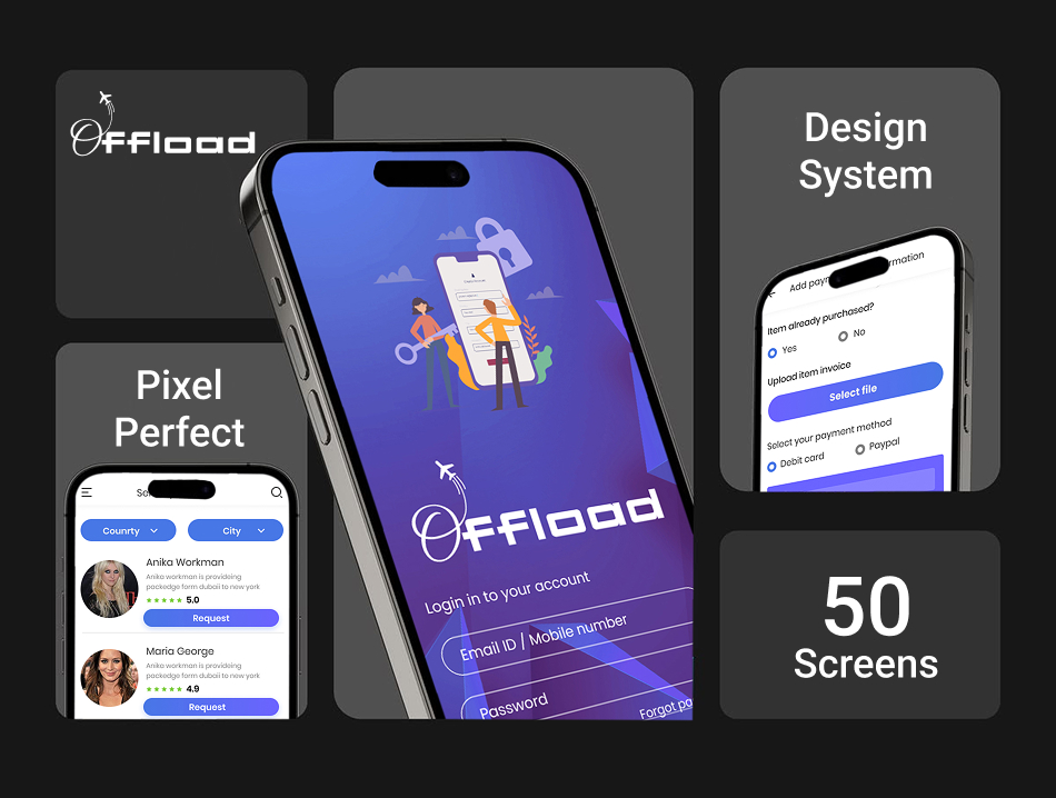 Offload peer-to-peer delivery app — next case study